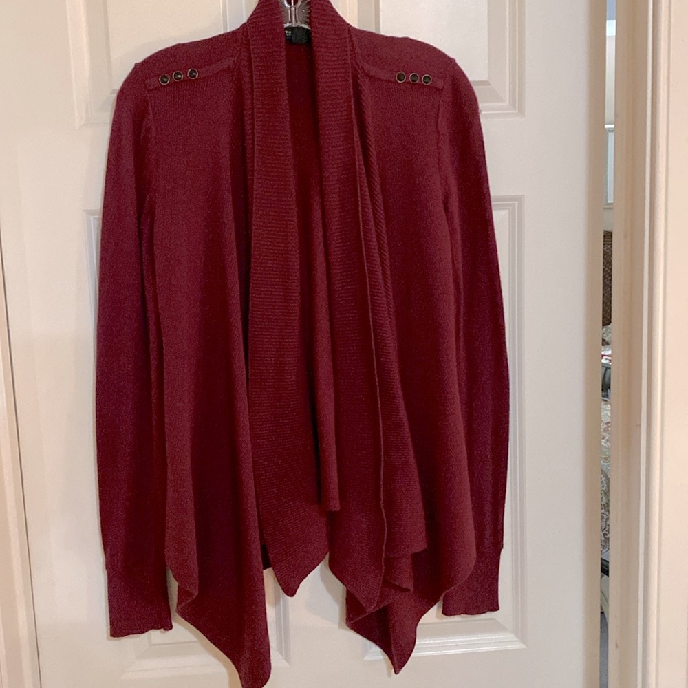 WHBM CARDIGAN. DARK RED. SZ M. GREAT CONDITION!